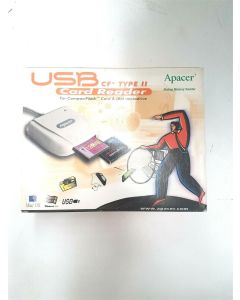 APACER COMPACT FLASH USB CARD READER JANOME MEMORY CF TYPE II COMPACTFLASH