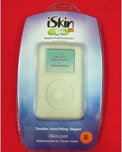 IPOD SILICONE CASE 40GB SKIN SOFT COVER THIN ARCTIC WHITE ISKIN EVO2 Rare!