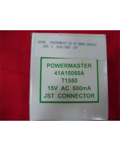 POWERMASTER 41A15050A T1550 15V 0.5A JST Connector AC Power Adapter Supply 500mA