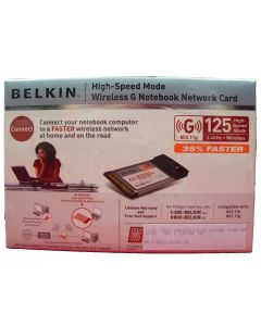 WIRELESS WIFI NOTEBOOK CARD PCMCIA LAPTOP ADAPTOR CARDBUS 802.11g BELKIN