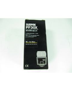 SUNPAK PF30X DIGITAL CAMERA DSLR SLR FLASH ELECTRONIC UNIT NIKON D80 D70 D200