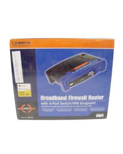 Cisco Linksys Broadband Firewall Router ADSL LAN 4-Port Switch VPN Ethernet