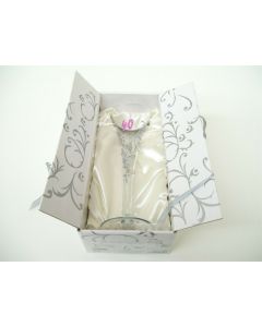 TALLULAH 40TH BIRTHDAY CHAMPAGNE FLUTE WINE GLASS HAND PAINTED DESIGNED CRAFTED