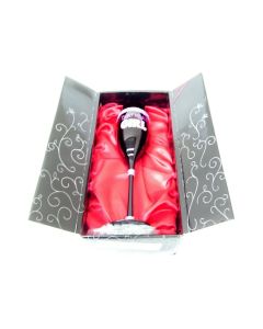 TALLULAH BIRTHDAY GIRL CHAMPAGNE FLUTE WINE GLASS HAND PAINTED DESIGNED CRAFTED