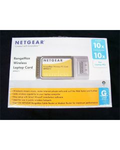 NETGEAR WPN511 WIRELESS PC CARD 802.11G 2.4GHZ PCMCIA NOTEBBOK LAPTOP WIFI
