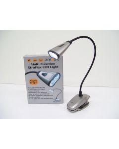 FLEXIBLE LED LIGHT READING BBQ CLIP ON BEDSIDE DESK TABLE BOOK FLEX OUTDOOR