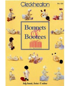 CLECKHEATON PATTERN BOOK KNITTING GUIDE BABY BONNETS BOOTEES MITTENS 21 DESIGNS