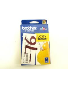 BROTHER LC38Y YELLOW INK CARTRIDGE GENUINE DCP-145C DCP-165C MFC-250C MFC-290C