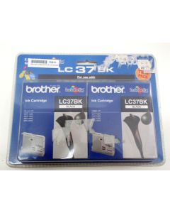 BROTHER LC37BK LC-37BK GENUINE BLACK INK CARTRIDGE DCP-150C MFC-235C MFC-260C 
