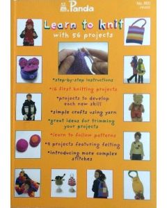 Learn to Knit with 56 Projects Panda Book No 800 Knitting Patterns