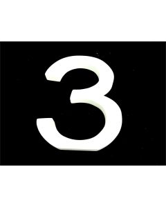 WOODEN HOUSE NUMBER NUMERAL 3 WHITE PARTY EVENT WEDDING RECEPTION ENGAGEMENT