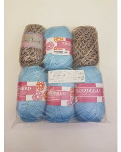 THOROBRED KNITTING YARN CROCHET ACRYLIC 8 PLY 100G PACK OF 6 WOOL CLECKHEATON