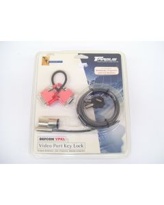 VGA PORT KEY LOCK SECURITY CABLE NOTEBOOK PROJECTOR LCD MONITOR TARGUS PA496U