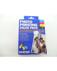 BROTHER LC47CMY LC47BK LC47C LC47M LC47Y GENUINE INK CARTRIDGE PHOTO PAPER PACK