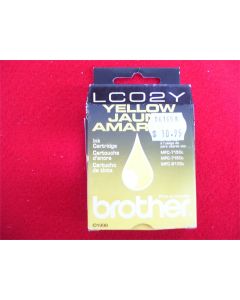 BROTHER LC02Y GENUINE YELLOW INKJET INK CARTRIDGE MFC-7150C MFC-7160C MFC-9100C