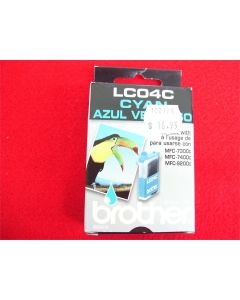 BROTHER LC04C GENUINE CYAN INKJET INK CARTRIDGE MFC-7300C MFC-7400C MFC-9200C