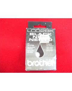 BROTHER LC02BK GENUINE BLACK INKJET INK CARTRIDGE MFC-7150C MFC-7160C MFC-9100C