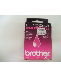 BROTHER LC02M GENUINE MAGENTA INKJET INK CARTRIDGE MFC-7150C MFC-7160C MFC-9100C