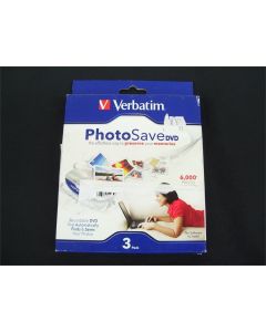 VERBATIM 96735 DVD-R PHOTO SAVE DVD PHOTO-2-DVD 3PK FINDS AND SAVES YOUR PHOTOS