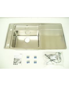BLANCO SINGLE BOWL INSET KITCHEN SINK 600MM CABINET STAINELESS STEEL STATURA6S