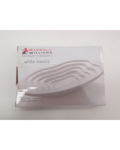 MAXWELL & WILLIAMS WHITE BASICS TERRACED OIL DISH 15CM GIFT BOXED NEW