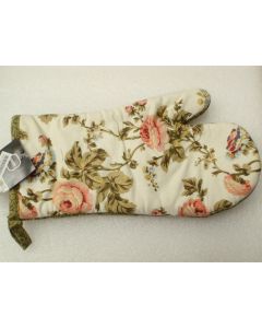  Oven Gloves Mitts Glove Trailing Rose Decorative Kitchen Cotton Flower