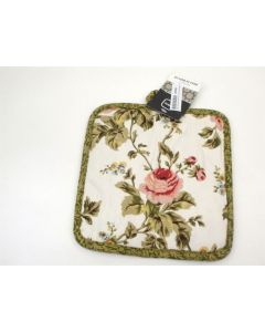 Pot Holder Heat Resistant Cotton Green Flowers Oven Mitts Potholders Kitchen 