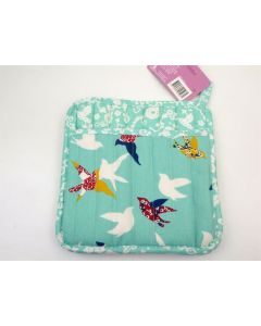 Pot Holder Heat Resistant Oven Mitts Cotton Colourful Birds Potholder Decorative