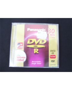 PANASONIC DVD-R CAMCORDER DISC LM-RF30E  30MIN SINGLE SIDED 1.4GB DVD CAMERA
