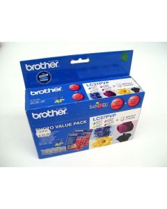 BROTHER LC37PVP LC37BK LC37C LC37M LC37Y GENUINE INK CARTRIDGE PHOTO PAPER PACK