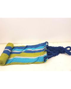 Hanging Hammock Outdoor Garden Swing Travel Beach Swinging Bed Camping Blue