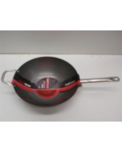 WOK PAN INDUCTION GAS ELECTR 35CM CARBON STEEL WEBB 08610 TUFF HEAVY GAUGE