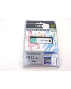 USB 2.0 DRIVE FLASH MEMORY 4GB TOSHIBA U2K-004GT(A) PC MAC PORTABLE SMALL