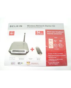 BELKIN B5DAU035 P57320AU-B WIRELESS NETWORK ROUTER STARTER KIT NEW