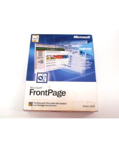 Microsoft FrontPage 2002 Upgrade Version Windows VINTAGE RETRO Retail Big Box
