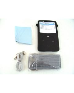 CYGNETT IPOD VIDEO 5G 60GB 80GB RUNNING CASE COVER SLEEVE ARMBAND BLACK SILICONE