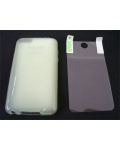 BELKIN IPOD TOUCH 2G 3G CASE COVER CLEAR SILICONE RUBBER SCREEN PROTECTOR 64GB