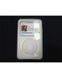 IPOD SILICONE CASE VIDEO 30GB SKIN SOFT COVER THIN ARCTIC WHITE ISKIN EVO3 Rare!