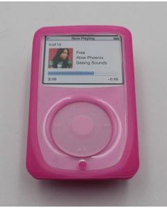 IPOD SILICONE CASE VIDEO 60GB SKIN SOFT COVER THIN PINK ISKIN EVO3 Rare!