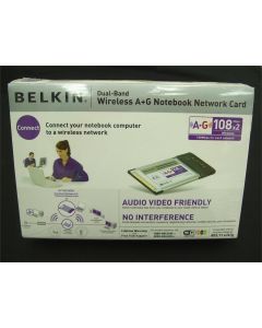 WIRELESS WIFI NOTEBOOK CARD BELKIN PCMCIA LAPTOP ADAPTOR ADAPTER A+G 802.11