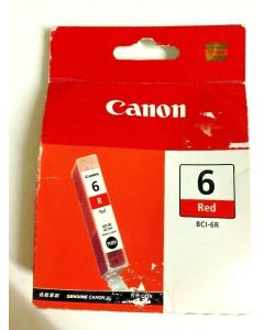 CANON BCI-6R GENUINE RED INK CARTRIDGE IP8500 I990 I9900 ORIGINAL