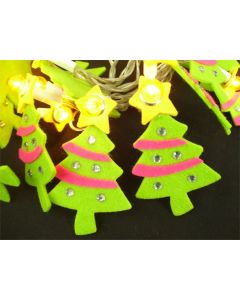 XMAS FAIRY LIGHTS STRING BALL BULBS WEDDING PARTY DECOR GREEN YELLOW TREE 5M