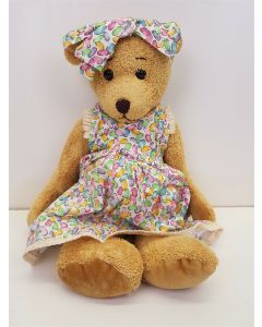 COLLECTABLE BEAR SETTLER TEDDY COLLECTORS BEARS MIKAELA 44CM COLOURFUL DRESSED 