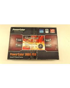 POWERCOLOR 9600 PRO ATI RAEDON GRAPHICS CARD 256MB DVI-I RETAIL BOX RETRO GAMING