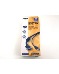 KVM Cable USB VGA DB15 1.8m 6Ft Lead Pro Series Belkin P56324 Nickel-Plated