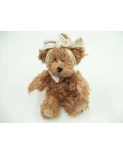 COLLECTABLE BEAR SETTLER TEDDY COLLECTORS GIFT TOY BEARS BROWN BOW HEADBAND 25CM