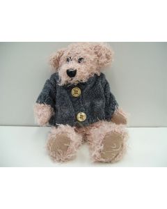 COLLECTABLE BEAR SETTLER DRESSED TEDDY TOY BEARS HEATH 20CM GREY BEIGE JACKET