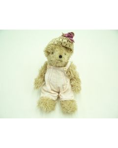 COLLECTABLE BEAR SETTLER DRESSED TEDDY GIFT TOY BEARS REBECCA 37CM BEIGE