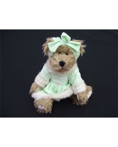 COLLECTABLE BEAR SETTLER DRESSED TEDDY GIFT BEARS EMILY 31CM DRESS CACAO BEIGE