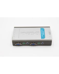 D-Link KVM Switch Mini Small PS/2 VGA PS2 DKVM-4K 4-Port NO CABLES